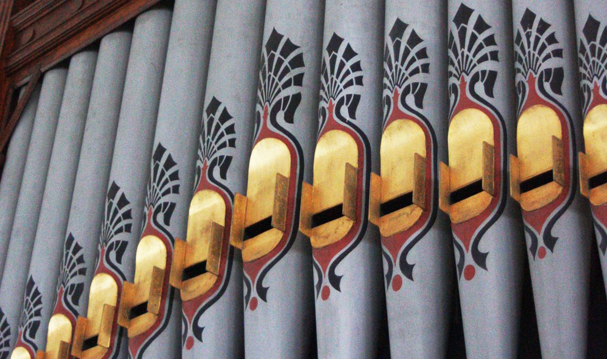 Orgelpfeifen der Vowels-Orgel